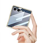 Θήκη Samsung Galaxy Z Flip7 5G GKK Διάφανο προστατευτικό V2 με ανθεκτική κατασκευή και ενσωματωμένη προστασία μικρής οθόνης και κάμερας μωβ - Image 3