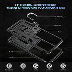 Θήκη Samsung Galaxy Z Flip7 5G Mad Mask Πλάτη Thin Armor με Μαγνητικό δαχτυλίδι και Βάση στήριξης TPU μαύρο - Image 3