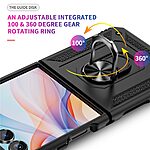 Θήκη Samsung Galaxy Z Flip7 5G Mad Mask Πλάτη Thin Armor με Μαγνητικό δαχτυλίδι και Βάση στήριξης TPU μαύρο - Image 4