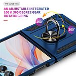 Θήκη Samsung Galaxy Z Flip7 5G Mad Mask Πλάτη Thin Armor με Μαγνητικό δαχτυλίδι και Βάση στήριξης TPU μπλε - Image 4