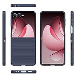 Θήκη Samsung Galaxy Z Flip7 5G Mad Mask Rugged Armor από σκληρό Premium TPU μπλε σκούρο - Image 5