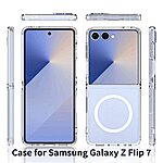 Θήκη Samsung Galaxy Z Flip7 5G OEM Clear Style Shockproof V3 συμβατό με MagSafe φορτιστή Transparent Πλάτη TPU - Image 2