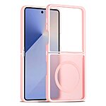 Θήκη Samsung Galaxy Z Flip7 5G OEM Shockproof συμβατό με MagSafe φορτιστή Πλάτη TPU ροζ