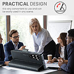 Θήκη Samsung Galaxy Z Fold7 5G CASEME 023 Series Πορτοφόλι με βάση στήριξης, υποδοχές καρτών και μαγνητικό κούμπωμα από συνθετικό δέρμα και TPU μαύρο - Image 3