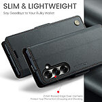 Θήκη Samsung Galaxy Z Fold7 5G CASEME 023 Series Πορτοφόλι με βάση στήριξης, υποδοχές καρτών και μαγνητικό κούμπωμα από συνθετικό δέρμα και TPU μαύρο - Image 5