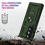 Θήκη Samsung Galaxy Z Fold7 5G Mad Mask Πλάτη Thin Armor με Μαγνητικό δαχτυλίδι και Βάση στήριξης TPU πράσινο σκούρο - Image 4