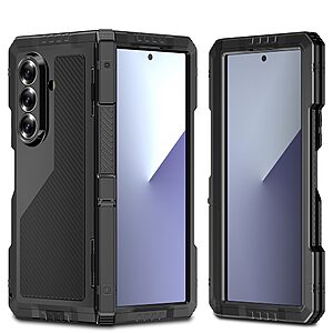 Θήκη Samsung Galaxy Z Fold7 5G OEM Προστατευτική Premium Μεταλλική θήκη και ειδικό κλείδωμα με βίδες μαύρο