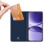 υποδοχή καρτών και μαγνητικό κούμπωμα Flip Wallet από συνθετικό δέρμα και TPU μπλε