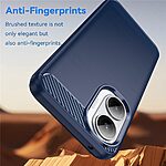 Θήκη Xiaomi Poco F7 5G Mad Mask Brushed TPU Carbon Πλάτη μπλε - Image 3