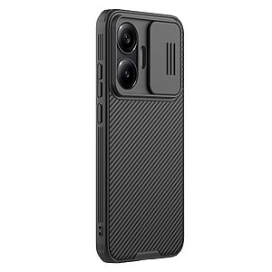 Θήκη Xiaomi Poco F7 5G NiLLkin Camshield Texture Pro Magnetic Series Πλάτη με προστασία για την κάμερα από σκληρό Premium TPU μαύρο