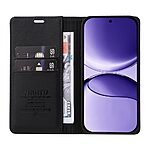 υποδοχή καρτών και μαγνητικό κούμπωμα Flip Wallet από συνθετικό δέρμα και TPU μαύρο