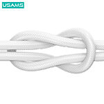 Καλώδιο fast charging και data USAMS  Cloud Series φωτιζόμενο Aluminum Alloy Type-C σε Type-C PD 100W 1.2m (SJ660USB02) γκρι - Image 5