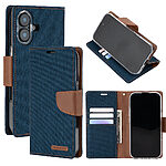 υποδοχές καρτών και μαγνητικό κούμπωμα για iPhone 17 - μπλε/ καφέ