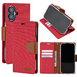 υποδοχές καρτών και μαγνητικό κούμπωμα για iPhone 17 - κόκκινο/ καφέ