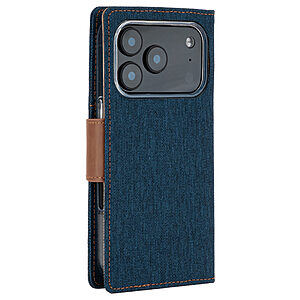 υποδοχές καρτών και μαγνητικό κούμπωμα για iPhone 17 Pro - μπλε/ καφέ