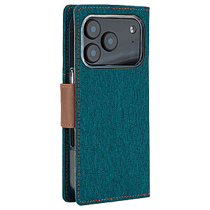 υποδοχές καρτών και μαγνητικό κούμπωμα για iPhone 17 Pro - πράσινο/ καφέ