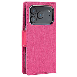 υποδοχές καρτών και μαγνητικό κούμπωμα για iPhone 17 Pro - ροζ