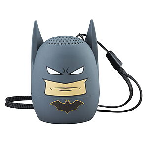 eKids Batman Φορητό ηχείο Bluetooth για παιδιά με λουράκι καρπού (Γκρι/Μαύρο)