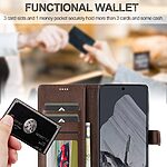 Θήκη Google Pixel 10 5G / 10 Pro 5G / 9 5G / 9 Pro 5G - LC.IMEEKE - Flip Πορτοφόλι από Συνθετικό Δέρμα (PU) - Καφέ - Wallet/Stand - Εικόνα 9