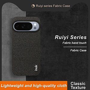 Θήκη Google Pixel 10 5G / Pro 5G - IMAK Ruiyi Series - Πλάτη από Συνθετικό Δέρμα (PU) με PC - Μαύρο - Εικόνα 2