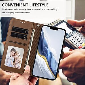 Θήκη Google Pixel 10 Pro 5G / 10 5G / 9 5G / 9 Pro 5G - OEM - Flip Πορτοφόλι από Συνθετικό Δέρμα (PU) με TPU - Καφέ - Wallet/Stand/Λουράκι - Εικόνα 2