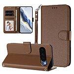 Θήκη Google Pixel 10 Pro 5G / 10 5G / 9 5G / 9 Pro 5G - OEM - Flip Πορτοφόλι από Συνθετικό Δέρμα (PU) με TPU - Καφέ - Wallet/Stand/Λουράκι - Εικόνα 5