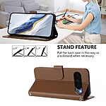 Θήκη Google Pixel 10 Pro 5G / 10 5G / 9 5G / 9 Pro 5G - OEM - Flip Πορτοφόλι από Συνθετικό Δέρμα (PU) με TPU - Καφέ - Wallet/Stand/Λουράκι - Εικόνα 6