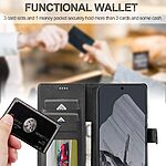 Θήκη Google Pixel 10 Pro 5G / 10 5G / 9 Pro 5G / 9 5G - LC.IMEEKE - Flip Πορτοφόλι από Συνθετικό Δέρμα (PU) - Μαύρο - Wallet/Stand - Εικόνα 9