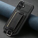 Θήκη iPhone 17 - SUTENI H13 - Πλάτη από Συνθετικό Δέρμα (PU) με TPU - Μαύρο - Wallet/Stand - Εικόνα 7