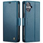 Θήκη iPhone 17 - CASEME 023 - Flip Πορτοφόλι από Συνθετικό Δέρμα (PU) με TPU - Μπλε - RFID/Wallet/Stand