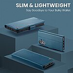 Θήκη iPhone 17 - CASEME 023 - Flip Πορτοφόλι από Συνθετικό Δέρμα (PU) με TPU - Μπλε - RFID/Wallet/Stand - Εικόνα 4