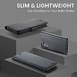 Θήκη iPhone 17 - CASEME 023 - Flip Πορτοφόλι από Συνθετικό Δέρμα (PU) με TPU - Μαύρο - RFID/Wallet/Stand - Εικόνα 4