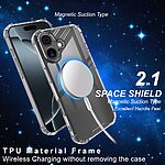 Θήκη iPhone 17 - IMAK - Σκληρή Θήκη PC+TPU - Διάφανο - MagSafe - Εικόνα 3