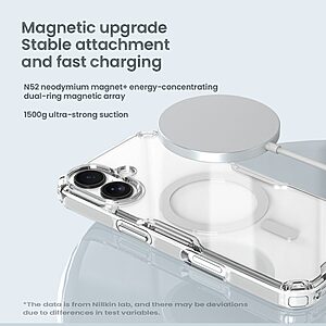 Θήκη iPhone 17 - NILLKIN Nature Pro Series - Σκληρή Θήκη PC+TPU - Διάφανο - MagSafe - Εικόνα 2