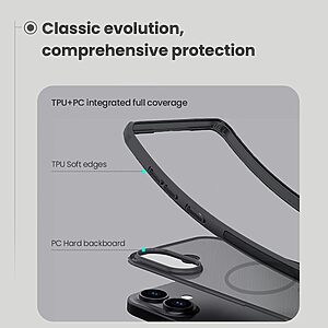 Θήκη iPhone 17 - NILLKIN Frosted Shield Pro - Σκληρή Θήκη PC+TPU - Ημιδιάφανο - MagSafe - Εικόνα 2