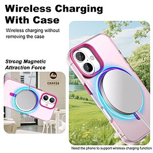 Θήκη iPhone 17 - IMAK - Σκληρή Θήκη PC+TPU - Κόκκινο - MagSafe - Εικόνα 2