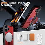 Θήκη iPhone 17 - OEM - Σκληρή Θήκη PC+TPU - Κόκκινο - MagSafe/Stand - Εικόνα 2