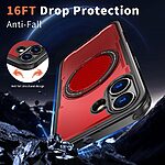 Θήκη iPhone 17 - OEM - Σκληρή Θήκη PC+TPU - Κόκκινο - MagSafe/Stand - Εικόνα 3