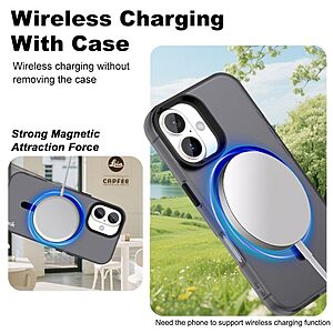 Θήκη iPhone 17 - IMAK - Σκληρή Θήκη PC+TPU - Μαύρο - MagSafe - Εικόνα 2