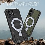 Θήκη iPhone 17 - OEM - Σκληρή Θήκη PC+TPU - Μαύρο - MagSafe/Stand/Λουράκι - Εικόνα 3