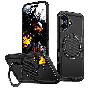 Θήκη iPhone 17 - OEM - Σκληρή Θήκη PC+TPU - Μαύρο - MagSafe/Stand