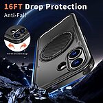 Θήκη iPhone 17 - OEM - Σκληρή Θήκη PC+TPU - Μαύρο - MagSafe/Stand - Εικόνα 3