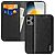 Θήκη iPhone 17 Pro - DUX DUCIS Hivo Series - Flip Πορτοφόλι από Αυθεντικό Δέρμα - Μαύρο - RFID/Wallet/Stand