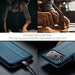 Θήκη iPhone 17 Pro - CASEME 023 - Flip Πορτοφόλι από Συνθετικό Δέρμα (PU) - Μπλε - RFID/Wallet/Stand - Εικόνα 4