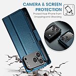 Θήκη iPhone 17 Pro - CASEME 023 - Flip Πορτοφόλι από Συνθετικό Δέρμα (PU) - Μπλε - RFID/Wallet/Stand - Εικόνα 9