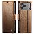Θήκη iPhone 17 Pro - CASEME 023 - Flip Πορτοφόλι από Συνθετικό Δέρμα (PU) - Καφέ - RFID/Wallet/Stand