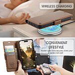Θήκη iPhone 17 Pro - CASEME 023 - Flip Πορτοφόλι από Συνθετικό Δέρμα (PU) - Καφέ - RFID/Wallet/Stand - Εικόνα 10