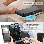 Θήκη iPhone 17 Pro - CASEME 023 - Flip Πορτοφόλι από Συνθετικό Δέρμα (PU) με TPU - Μαύρο - RFID/Wallet/Stand - Εικόνα 10