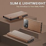 Θήκη iPhone 17 Pro Max - CASEME 023 - Flip Πορτοφόλι από Συνθετικό Δέρμα (PU) με TPU - Καφέ - RFID/Wallet/Stand - Εικόνα 3