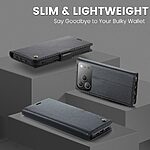 Θήκη iPhone 17 Pro Max - CASEME 023 - Flip Πορτοφόλι από Συνθετικό Δέρμα (PU) - Μαύρο - RFID/Wallet/Stand - Εικόνα 3